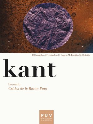 cover image of Kant. Leyendo Crítica de la razón pura